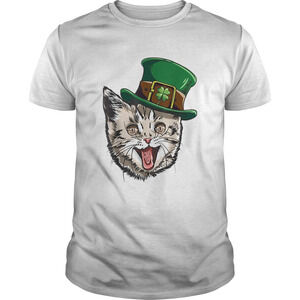 Cat Leprechaun St Patricks Cattys Catricks Day Shirt
